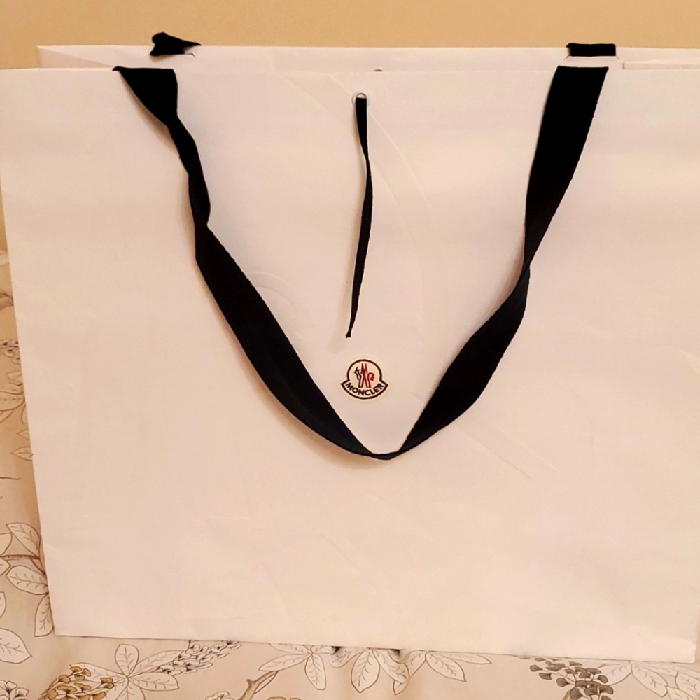 Moncler Shopping Bag large size white, see pics